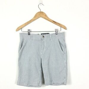 Hawkins‎ McGill seersucker Striped shorts tailored fit Bermuda 30